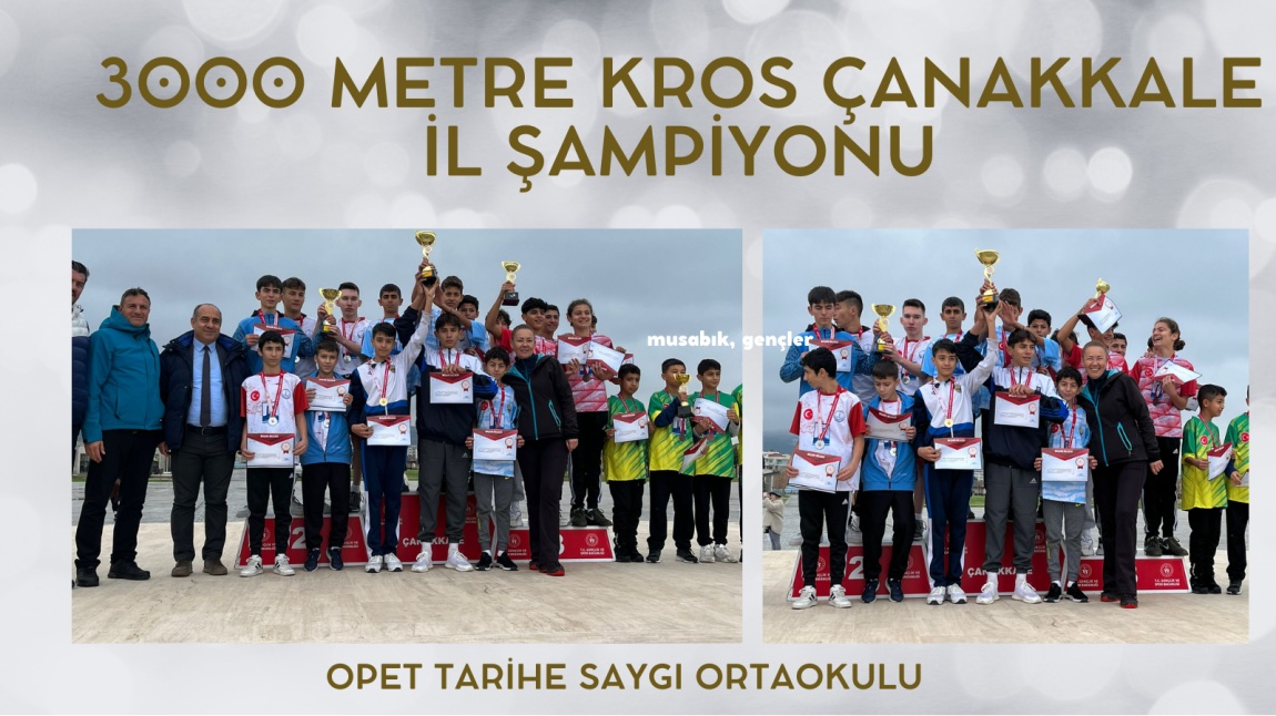 Okulumuz Opet Tarihe Saygı Ortaokulu Sporcularının Çanakkale İl Birinciliği Başarısı!